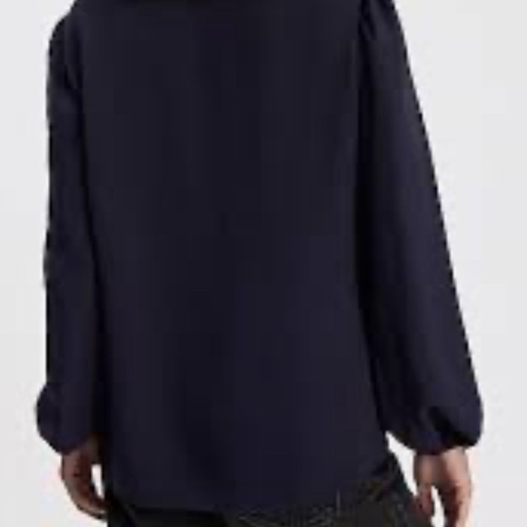 Balloon Sleeve Novelty Button Front Pockets Shirt - Picture 3 of 3